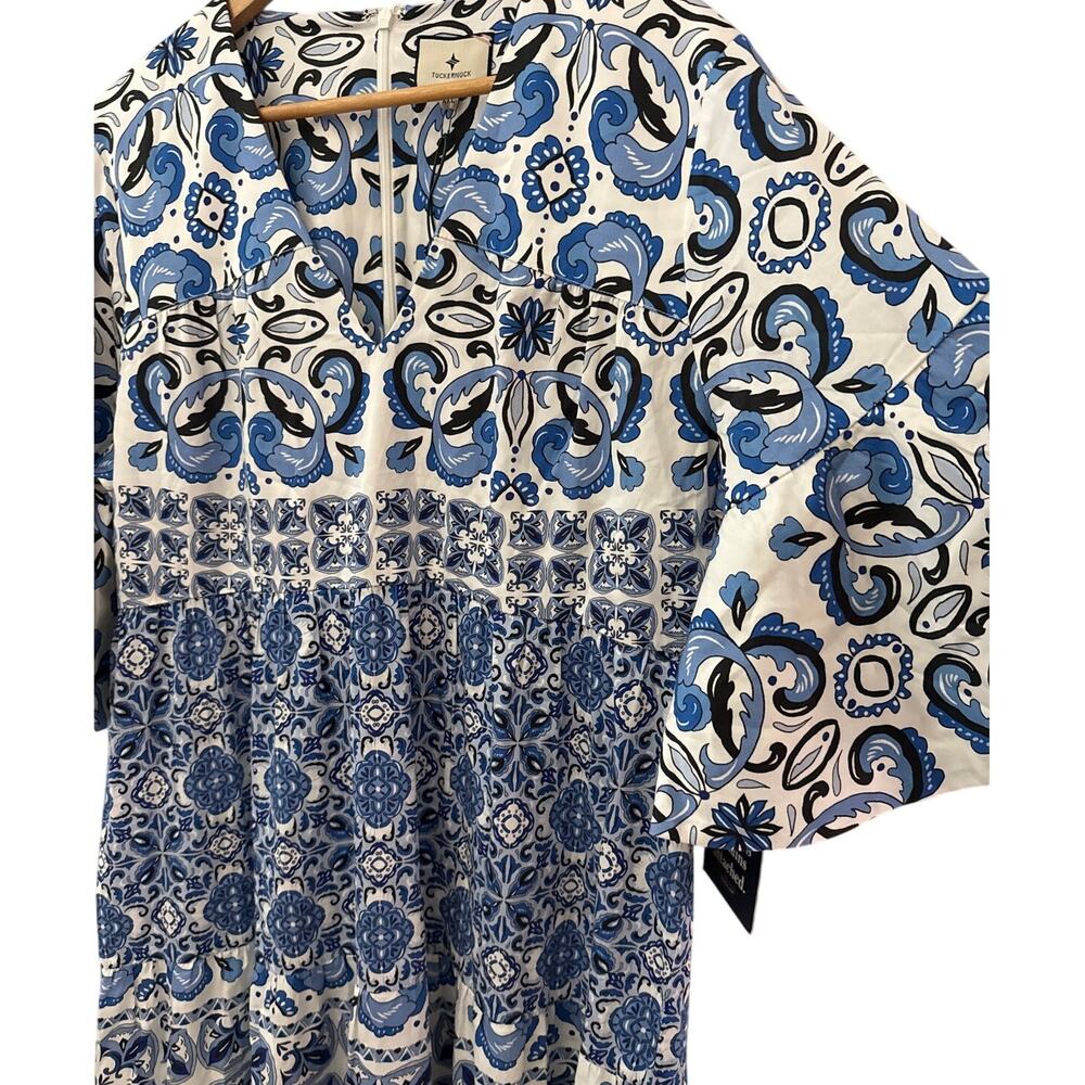 Tuckernuck Plus Majolica Tile Ginger Maxi Dress Size XXL - Picture 11 of 11